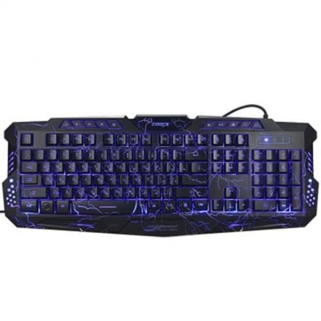 ZEEPIN M - 200 3 COLORS BACKLIGHT WIRED GAMING KEYBOARD (BLACK)