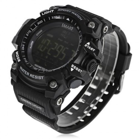 AIWATCH XWATCH SPORT SMART WATCH PEDOMETER STOPWATCH CALL MESSAGE REMINDER (BLACK)