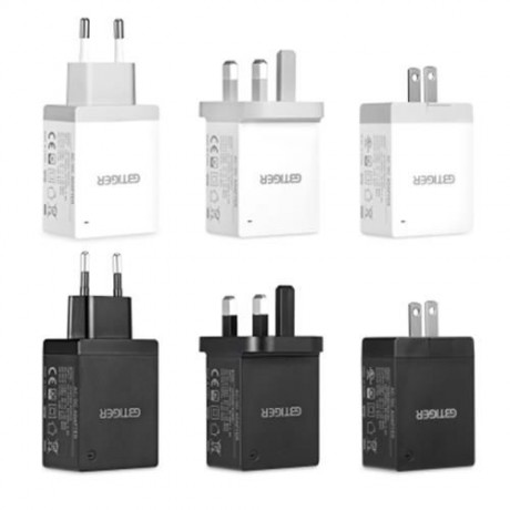 GBTIGER 2 USB 5V 3.6A MULTIFUNCTIONAL LED CHARGER ADAPTER (ALL WHITE)