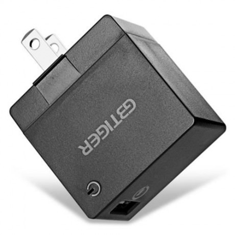 GBTIGER QUALCOMM CERTIFICATION QC 2.0 USB LED TRAVEL ADAPTER (FULL BLACK)