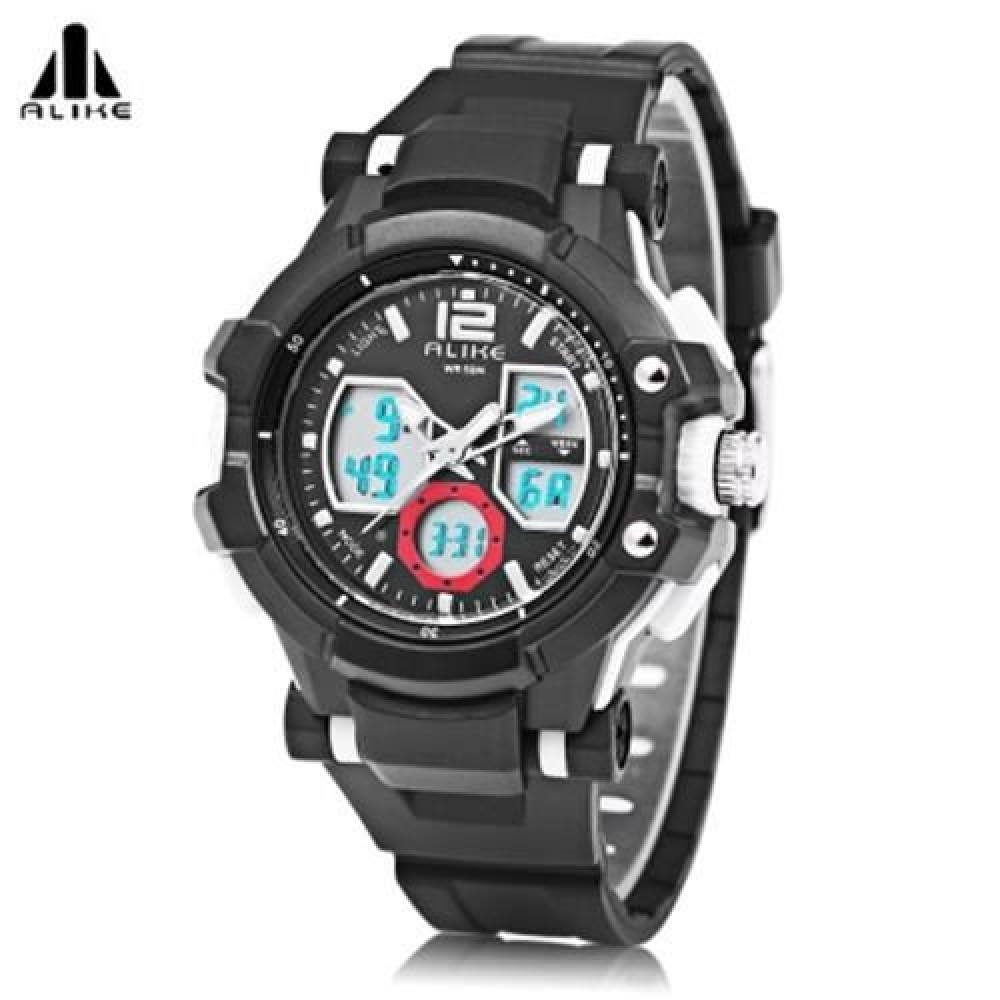 ALIKE AK16123 MALE DUAL MOVT QUARTZ DIGITAL SPORT WATCH CHRONOGRAPH CALENDAR MEN WRISTWATC ALIKE AK16123 MALE DUAL MOVT QUARTZ DIGITAL SPORT WATCH CHRONOGRAPH CALENDAR MEN WRISTWATC