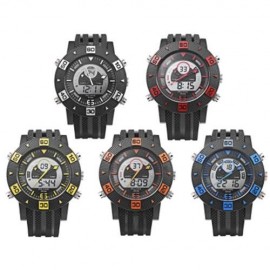 ALIKE AK14107 QUARTZ DIGITAL MEN WATCH CALENDAR CHRONOGRAPH ALARM MALE WRISTWATCH (RED)