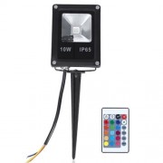 WATERPROOF LED FLOOD LIGHT WITH REMOTE CONTROLLER (BLACK)