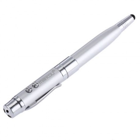 MAIKOU MK - 207 PORTABLE 4 IN 1 LOVELY PEN DESIGN CARD READER (SILVER)