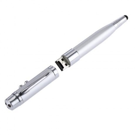 MAIKOU MK - 207 PORTABLE 4 IN 1 LOVELY PEN DESIGN CARD READER (SILVER)