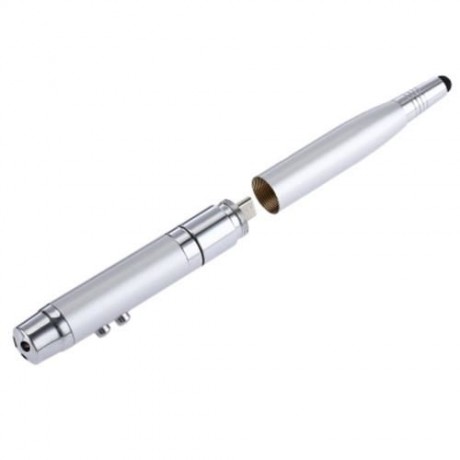 MAIKOU MK - 207 PORTABLE 4 IN 1 LOVELY PEN DESIGN CARD READER (SILVER)