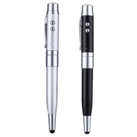 MAIKOU MK - 207 PORTABLE 4 IN 1 LOVELY PEN DESIGN CARD READER (SILVER)