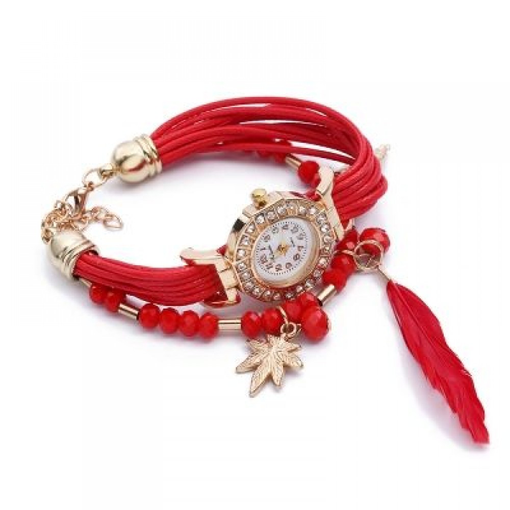 FULAIDA Women Quartz Watch (RED)