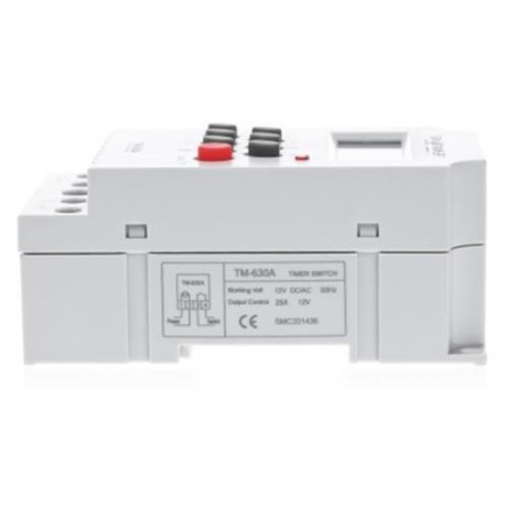 SINOTIMER 12V 24 HOURS PROGRAMMABLE MINI TIME SWITCH (WHITE)
