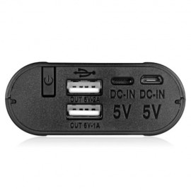 TOMO T3 DIY 3 X 18650 LI-ION BATTERY SMART POWER CHARGER (BLACK)