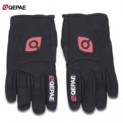 QEPAE PAIRED UNISEX OUTDOOR BICYCLE CYCLING RIDING GLOVES (BLACK)