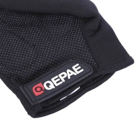QEPAE PAIRED UNISEX OUTDOOR BICYCLE CYCLING RIDING GLOVES (BLACK)