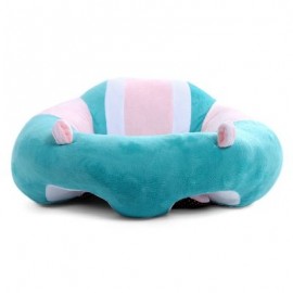 Portable Soft Sofa Floor Seat Cute Cushion Plush Kids Toy (BLUE AND PINK)