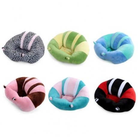 Portable Soft Sofa Floor Seat Cute Cushion Plush Kids Toy (YELLOW   GREEN)