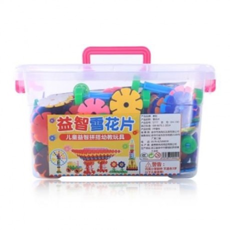 MOCAI 1000PCS MULTICOLOR PLASTIC SNOWFLAKE BUILDING BLOCKS (COLORMIX)