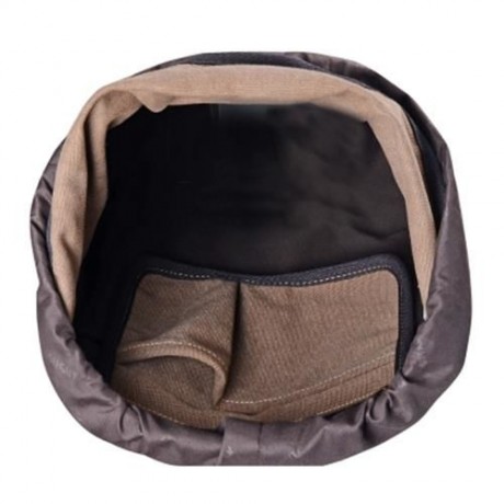 DOUGUYAN 25.7L CANVAS BACKPACK LEISURE TRAVEL LAPTOP BAG (BROWN)