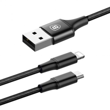 BASEUS RAPID SERIES MICRO USB 8 PIN CHARGING DATA CABLE 1.2M (BLACK)