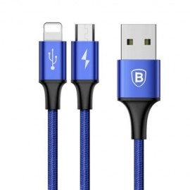 BASEUS RAPID SERIES MICRO USB 8 PIN CHARGING DATA CABLE 1.2M (CADETBLUE)