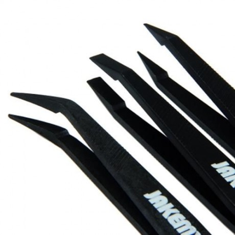 JAKEMY JM - T11 ANTI-STATIC 3 IN 1 NIPPER KIT TWEEZERS REPAIR TOOLS (BLACK)