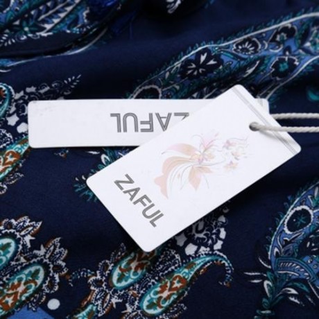BELL SLEEVE OFF THE SHOULDER PRINT WOMEN CROP TOP WITH SHORTS (BLUE)