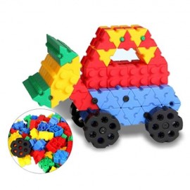 KIDS 60PCS 3D BRICKS BUILDING BLOCKS CREATIVE EDUCATIONAL TOY (COLORMIX)