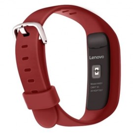 LENOVO HW01 HEART RATE MONITOR SMART WRISTBAND SLEEP MANAGE SPORTS TRACK BRACELET (RED)