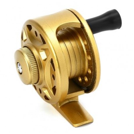 LIE YU WANG 1   1BB Ice Flying Raft Fishing Fly Fish Reel Wheel (GOLDEN)