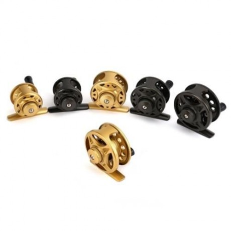 LIE YU WANG 1   1BB ICE FLYING RAFT FISHING FLY FISH REEL WHEEL (GOLDEN)