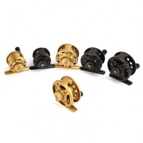 LIE YU WANG 1   1BB Ice Flying Raft Fishing Fly Fish Reel Wheel (GOLDEN)