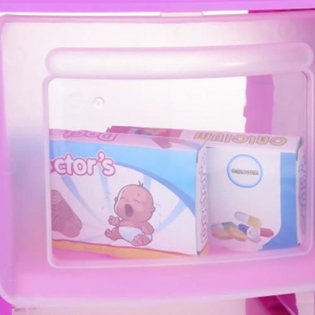 RANXIAN LUXURY SIMULATION DOCTOR NURSE TOOLS KIT FOR CHILDREN (PINK)