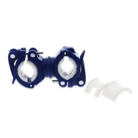 CYCLING 360 DEGREE ROTATING PUMP LIGHT HANDLEBAR HOLDER (BLUE AND WHITE)