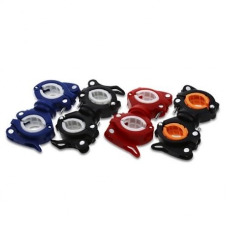 CYCLING 360 DEGREE ROTATING PUMP LIGHT HANDLEBAR HOLDER (BLUE AND WHITE)