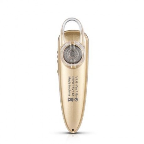 RD - 188 BUSINESS BLUETOOTH V4.0 CAR EARPHONES (TYRANT GOLD)