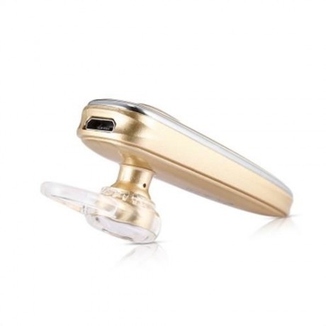 RD - 188 BUSINESS BLUETOOTH V4.0 CAR EARPHONES (TYRANT GOLD)