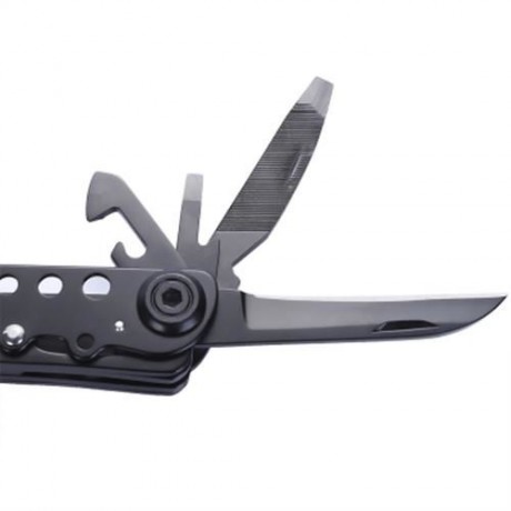 FREE SOLDIER 12 IN 1 MULTIFUNCTIONAL FOLDABLE STAINLESS STEEL PLIER (BLACK)