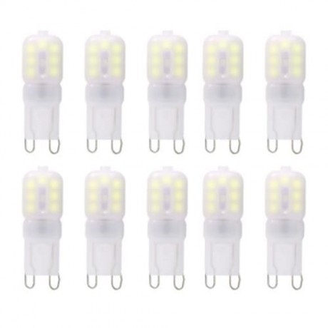 LIGHTME 10PCS G9 AC 110V 2.5W SMD 2835 14 LEDS BULB LIGHT ENERGY SAVING LAMP (COOL WHITE L