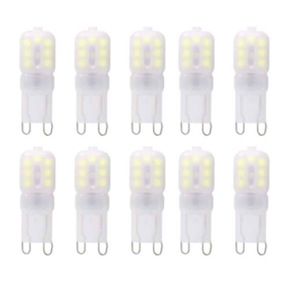 LIGHTME 10PCS G9 AC 110V 2.5W SMD 2835 14 LEDS BULB LIGHT ENERGY SAVING LAMP (COOL WHITE L