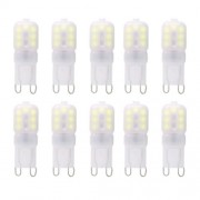 LIGHTME 10PCS G9 AC 110V 2.5W SMD 2835 14 LEDS BULB LIGHT ENERGY SAVING LAMP (COOL WHITE L