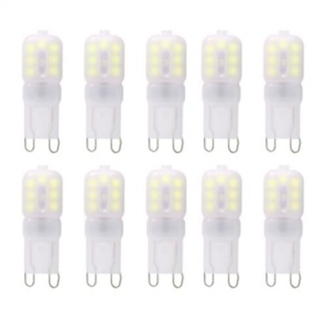 LIGHTME 10PCS G9 AC 110V 2.5W SMD 2835 14 LEDS BULB LIGHT ENERGY SAVING LAMP (COOL WHITE L