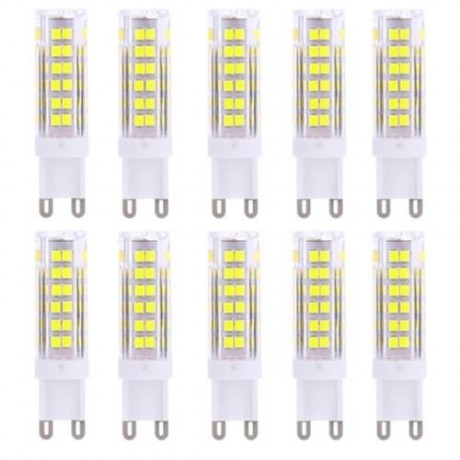 LIGHTME 10PCS G9 AC 110V 3W SMD 2835 75 LEDS BULB LIGHT ENERGY SAVING LAMP (COOL WHITE LIG