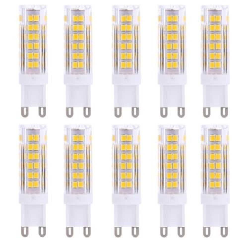 LIGHTME 10PCS G9 AC 110V 3W SMD 2835 75 LEDS BULB LIGHT ENERGY SAVING LAMP (WARM WHITE LIG