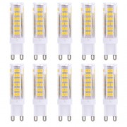 LIGHTME 10PCS G9 AC 110V 3W SMD 2835 75 LEDS BULB LIGHT ENERGY SAVING LAMP (WARM WHITE LIG
