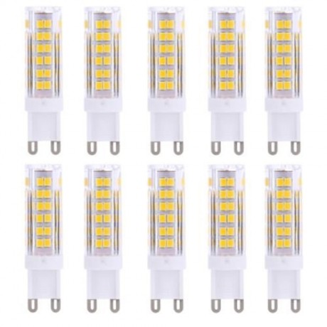 LIGHTME 10PCS G9 AC 110V 3W SMD 2835 75 LEDS BULB LIGHT ENERGY SAVING LAMP (WARM WHITE LIG