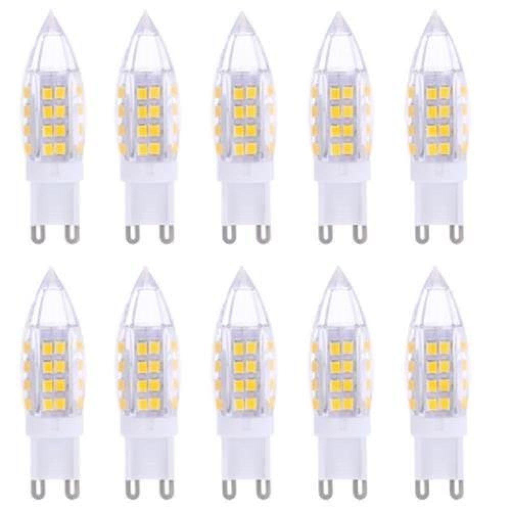LIGHTME 10PCS G9 AC 110V 3W SMD 2835 LED BULB WITH 51 LEDS (WARM WHITE LIGHT)
