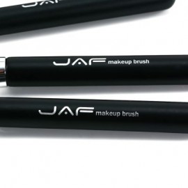 JAF 20pcs Portable Horse Hair Makeup Brush Set (BLACK)