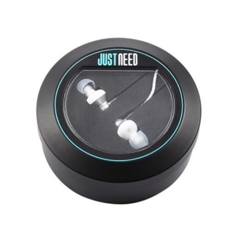 JUSTNEED M3 STEREO WIRED IN-EAR EARPHONES (SILVER)