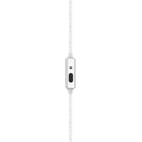 JUSTNEED M3 STEREO WIRED IN-EAR EARPHONES (SILVER)