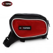 HOTSPEED OUTDOOR BICYCLE FRAME TUBE BIKE BAG (RED)