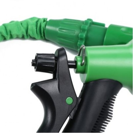 Expandable Garden Hose Pipe with 8 in 1 Spray Gun (GREEN)