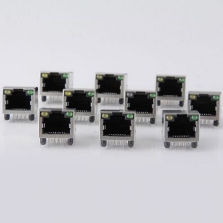 DURABLE AC 125V 1.2A DIY RJ45 NETWORK JACKS - 10PCS (SILVER)